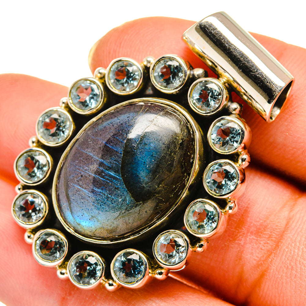 Labradorite Pendants handcrafted by Ana Silver Co - PD9486