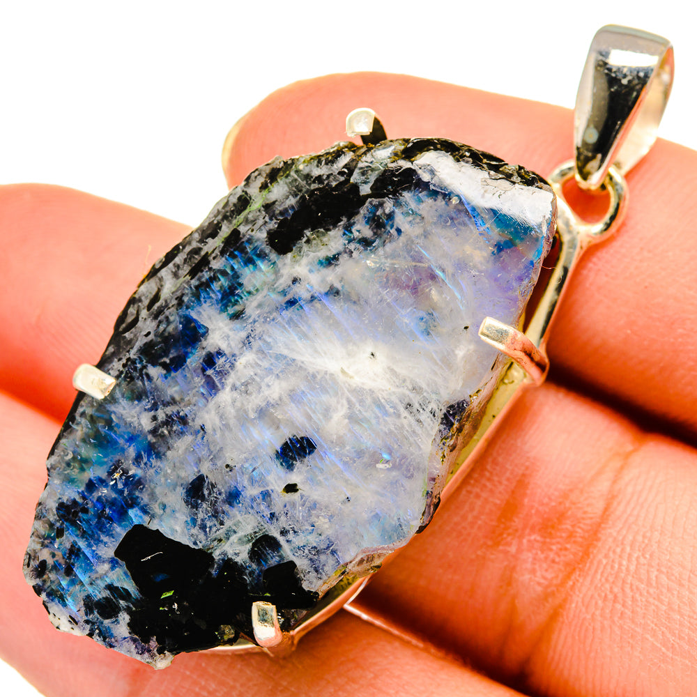 Rainbow Moonstone Pendants handcrafted by Ana Silver Co - PD9487