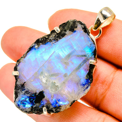 Rainbow Moonstone Pendants handcrafted by Ana Silver Co - PD9491