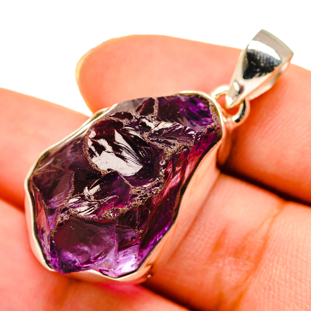 Ruby Zoisite Pendants handcrafted by Ana Silver Co - PD9501