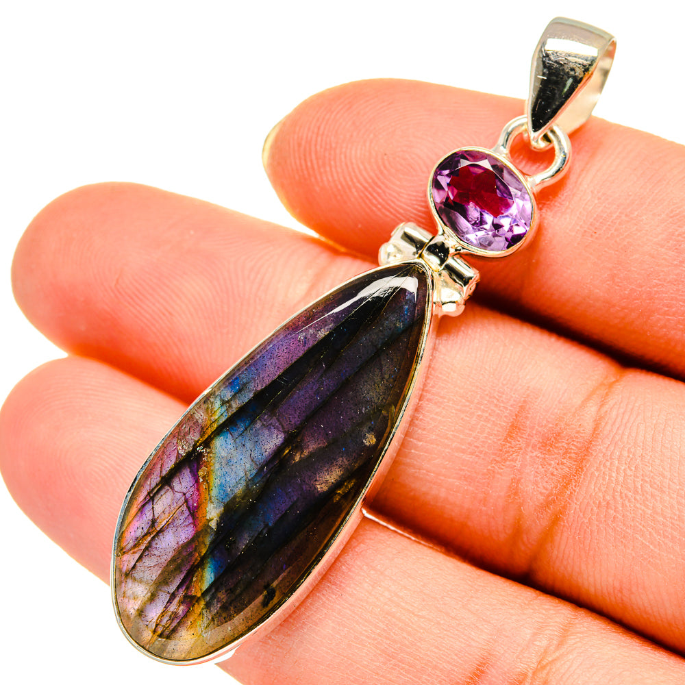 Labradorite Pendants handcrafted by Ana Silver Co - PD9515