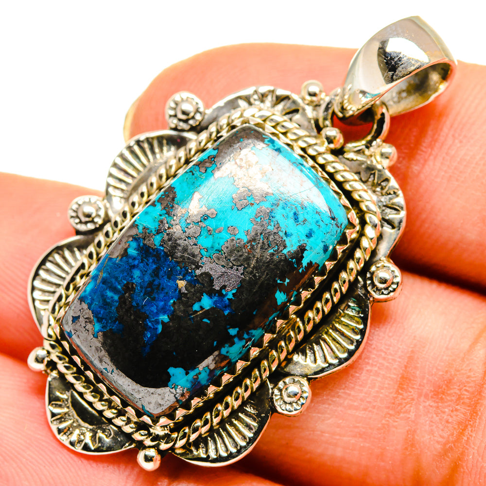 Shattuckite Pendants handcrafted by Ana Silver Co - PD9522
