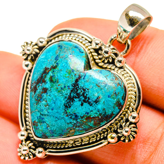 Chrysocolla Pendants handcrafted by Ana Silver Co - PD9523