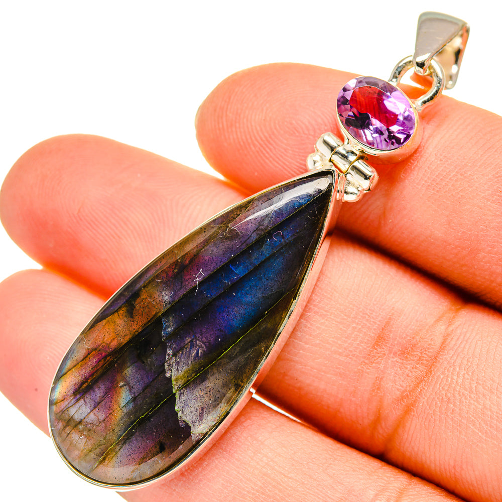 Labradorite Pendants handcrafted by Ana Silver Co - PD9531