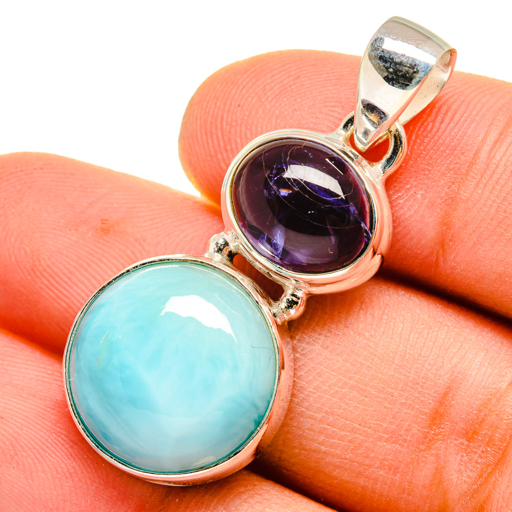 Larimar Pendants handcrafted by Ana Silver Co - PD9532