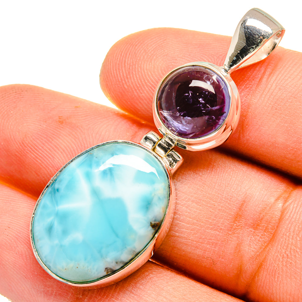 Larimar Pendants handcrafted by Ana Silver Co - PD9535