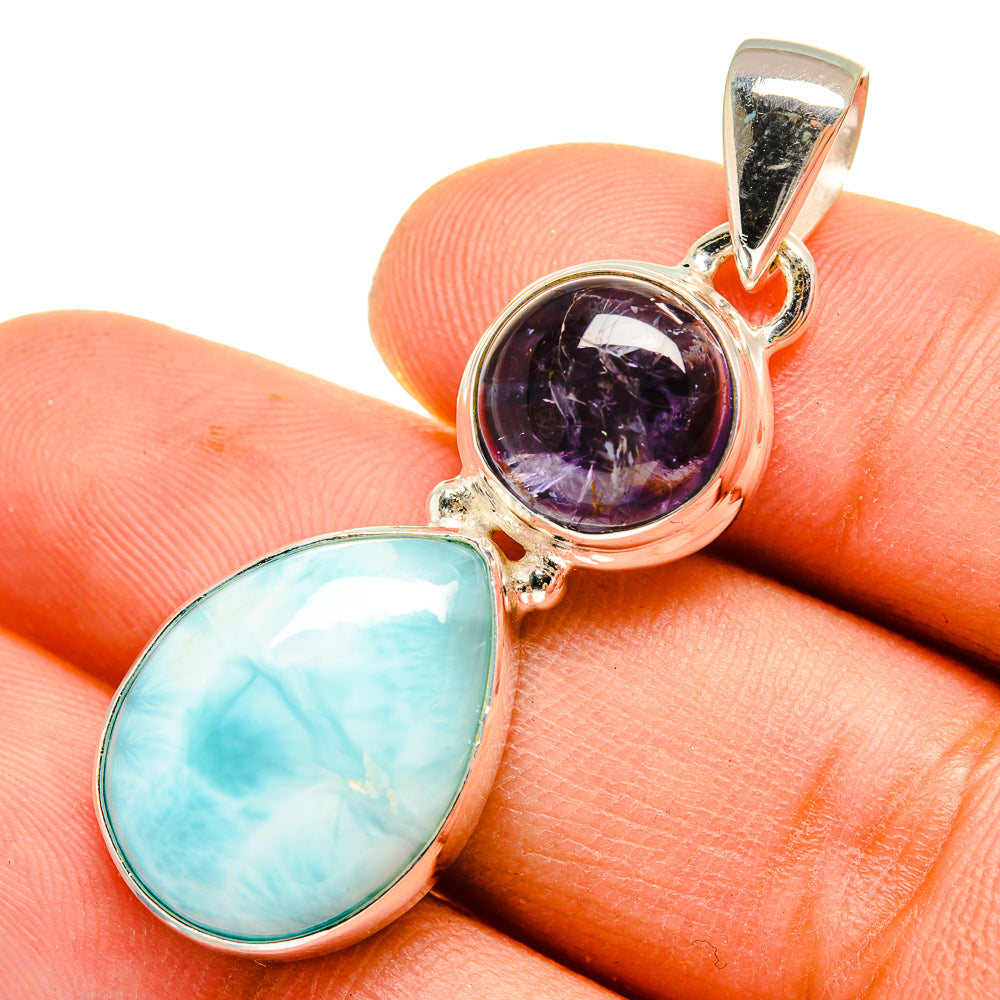 Larimar Pendants handcrafted by Ana Silver Co - PD9536