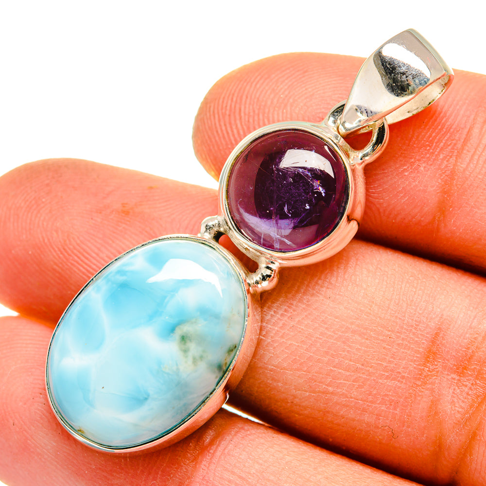 Larimar Pendants handcrafted by Ana Silver Co - PD9537