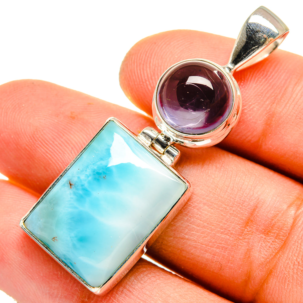 Larimar Pendants handcrafted by Ana Silver Co - PD9538