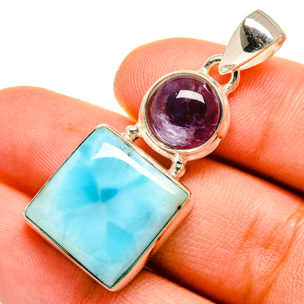 Larimar Pendants handcrafted by Ana Silver Co - PD9539