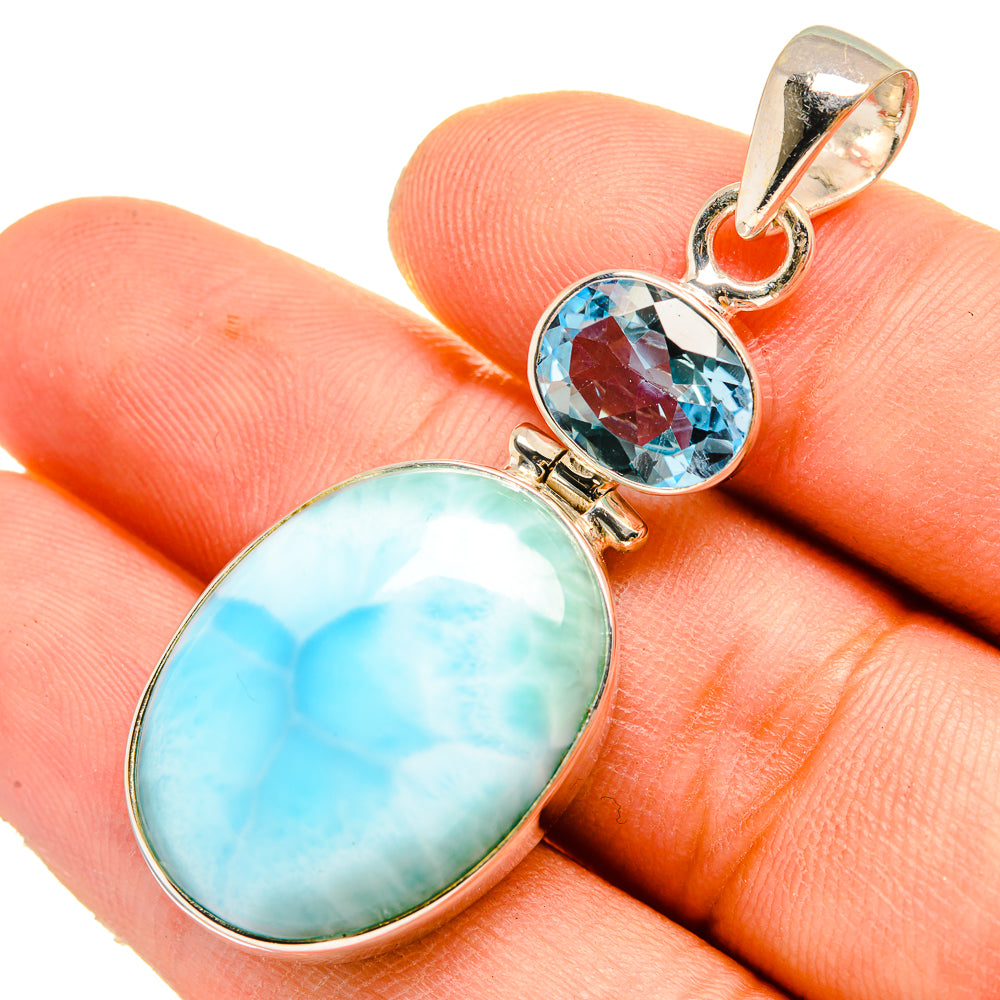 Larimar Pendants handcrafted by Ana Silver Co - PD9542
