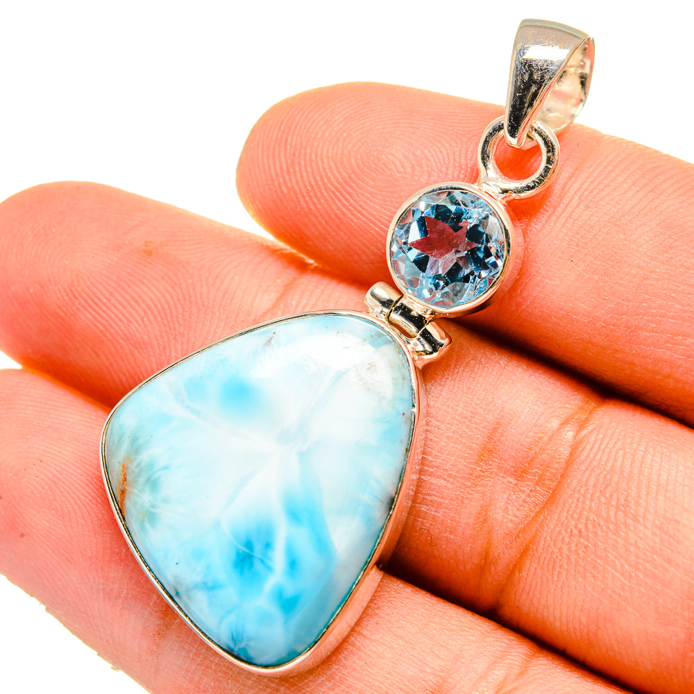 Larimar Pendants handcrafted by Ana Silver Co - PD9544