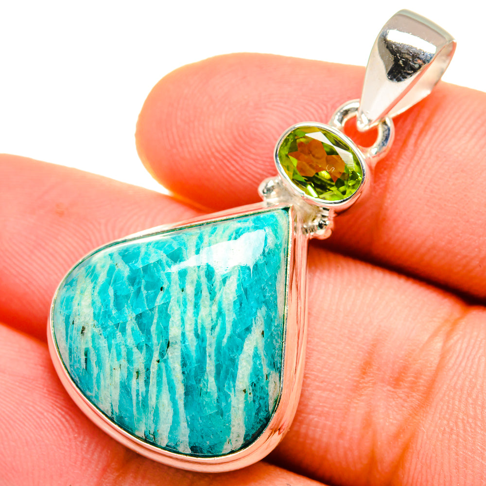 Amazonite Pendants handcrafted by Ana Silver Co - PD9552