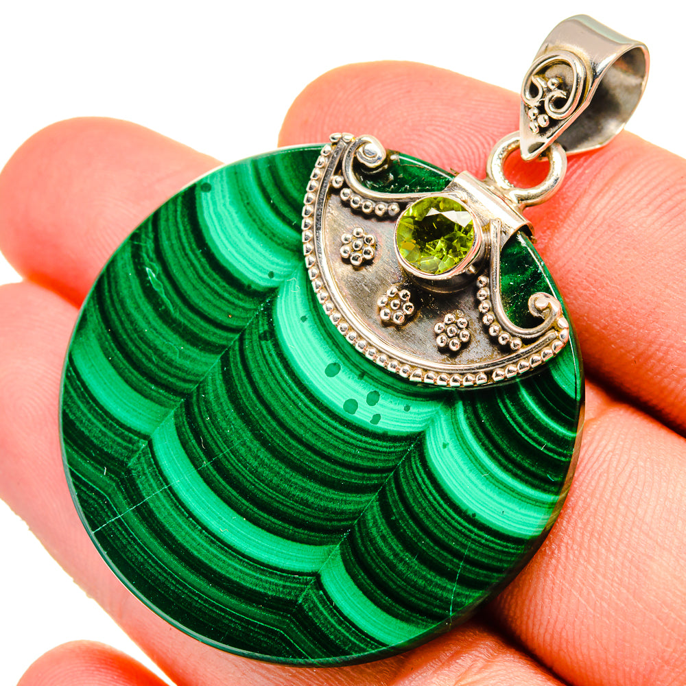 Malachite Pendants handcrafted by Ana Silver Co - PD9554