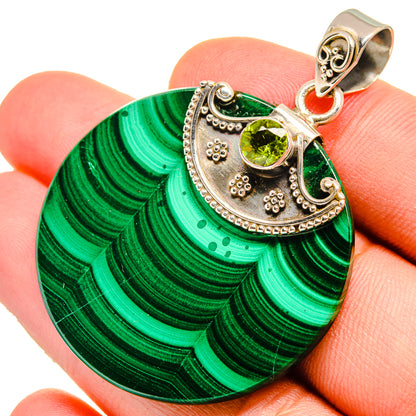 Malachite Pendants handcrafted by Ana Silver Co - PD9554