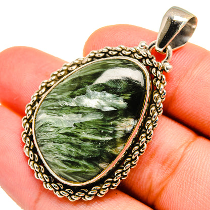 Seraphinite Pendants handcrafted by Ana Silver Co - PD9558