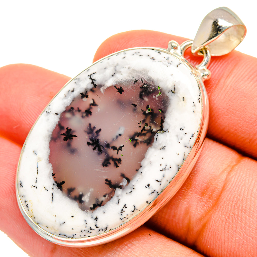 Dendritic Opal Pendants handcrafted by Ana Silver Co - PD9559