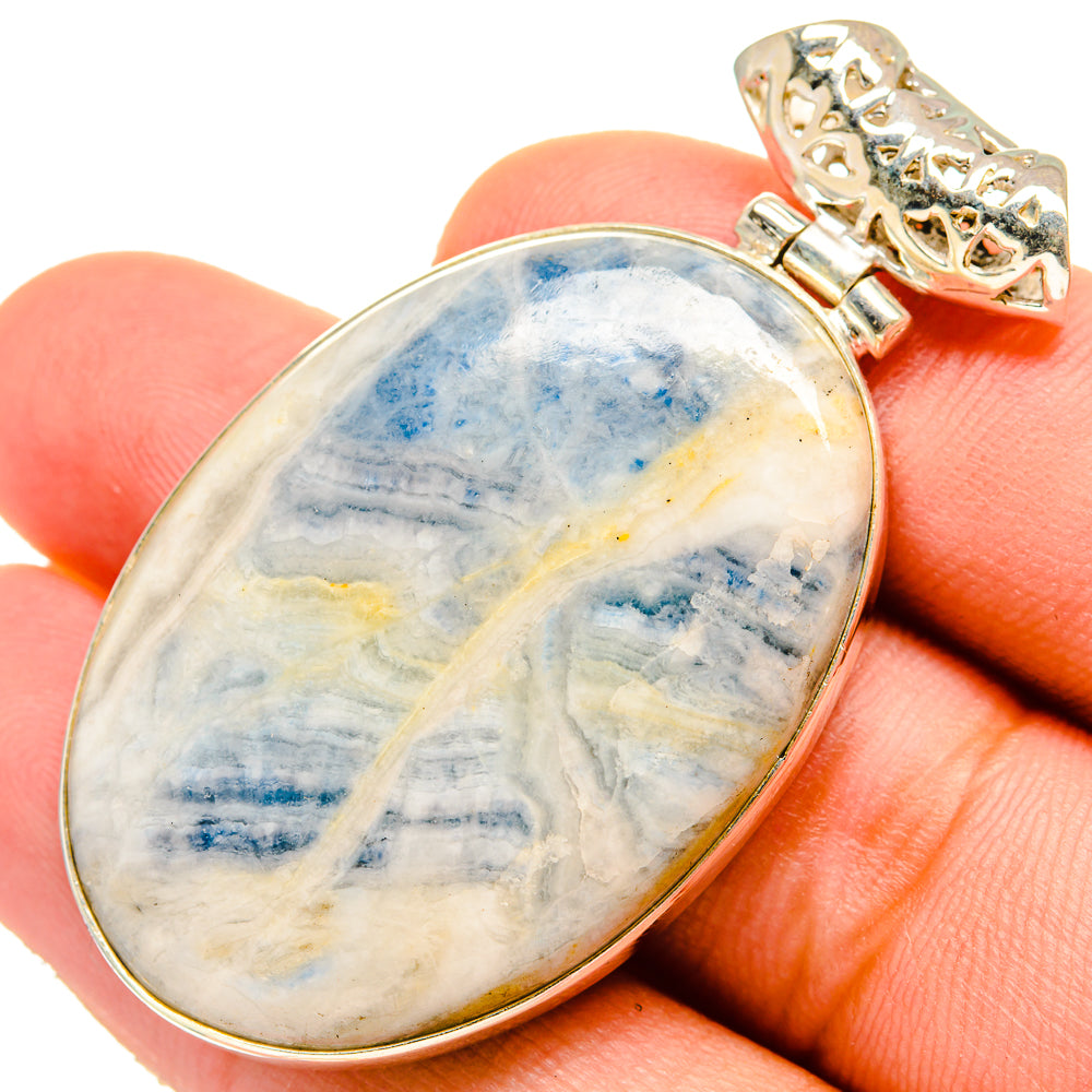 Blue Scheelite Pendants handcrafted by Ana Silver Co - PD9563
