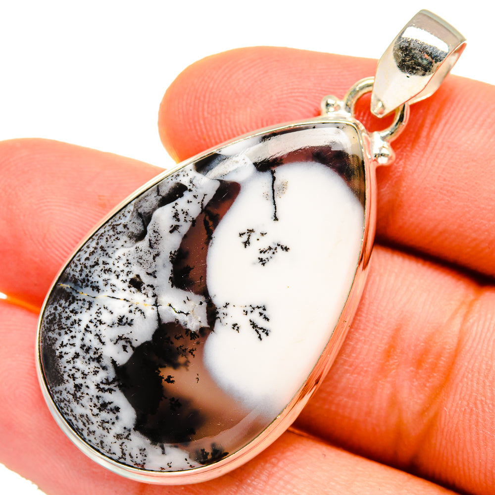 Dendritic Opal Pendants handcrafted by Ana Silver Co - PD9564