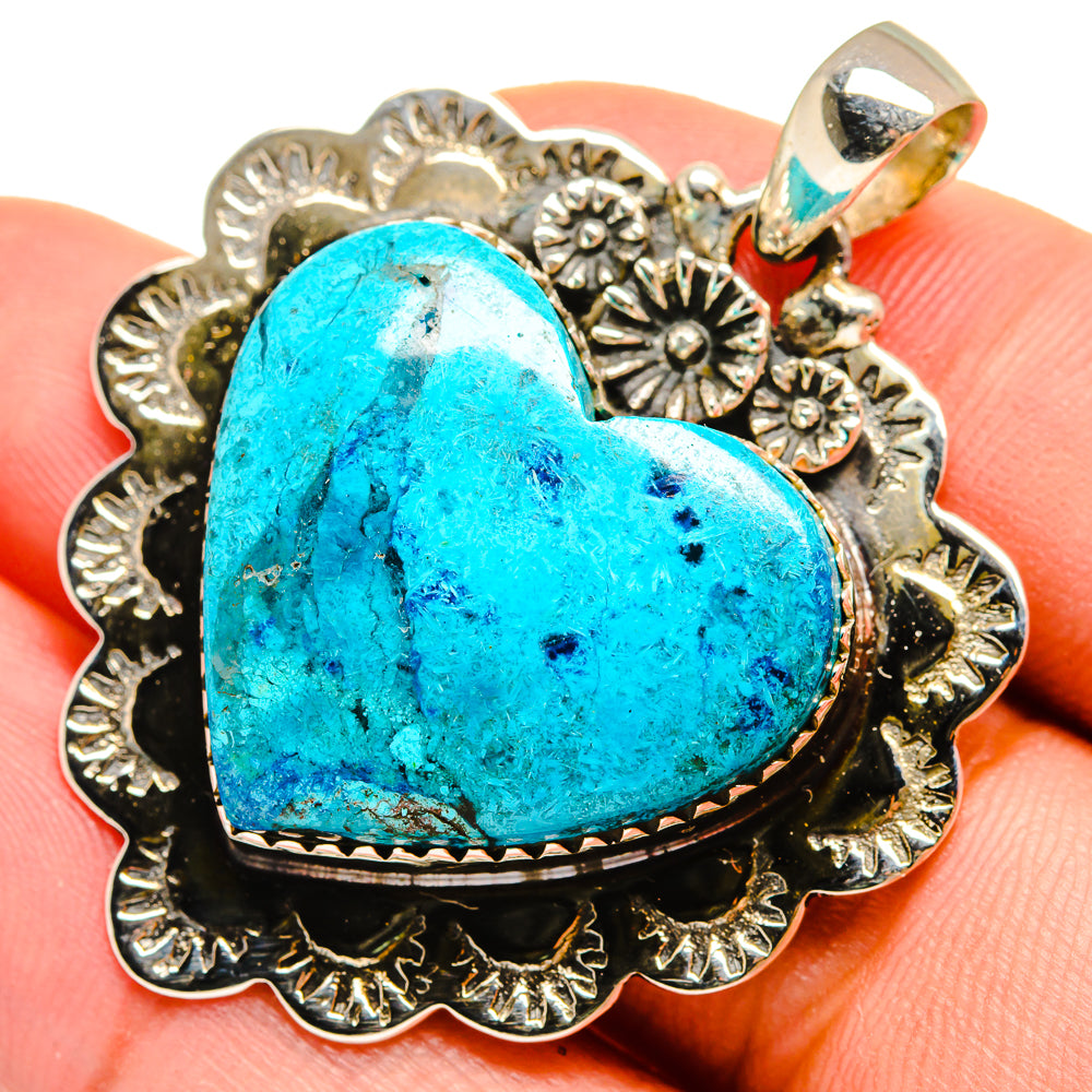 Chrysocolla Pendants handcrafted by Ana Silver Co - PD9566