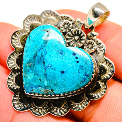 Chrysocolla Pendants handcrafted by Ana Silver Co - PD9566