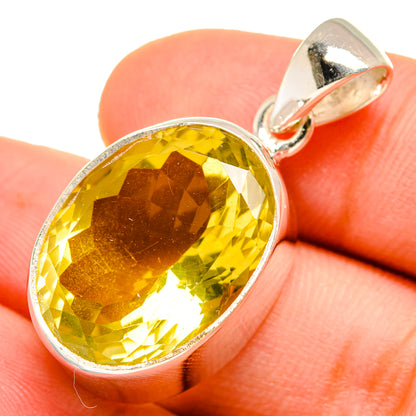 Lemon Quartz Pendants handcrafted by Ana Silver Co - PD9582
