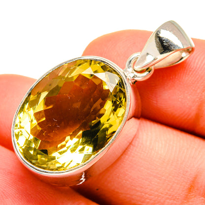 Lemon Quartz Pendants handcrafted by Ana Silver Co - PD9583