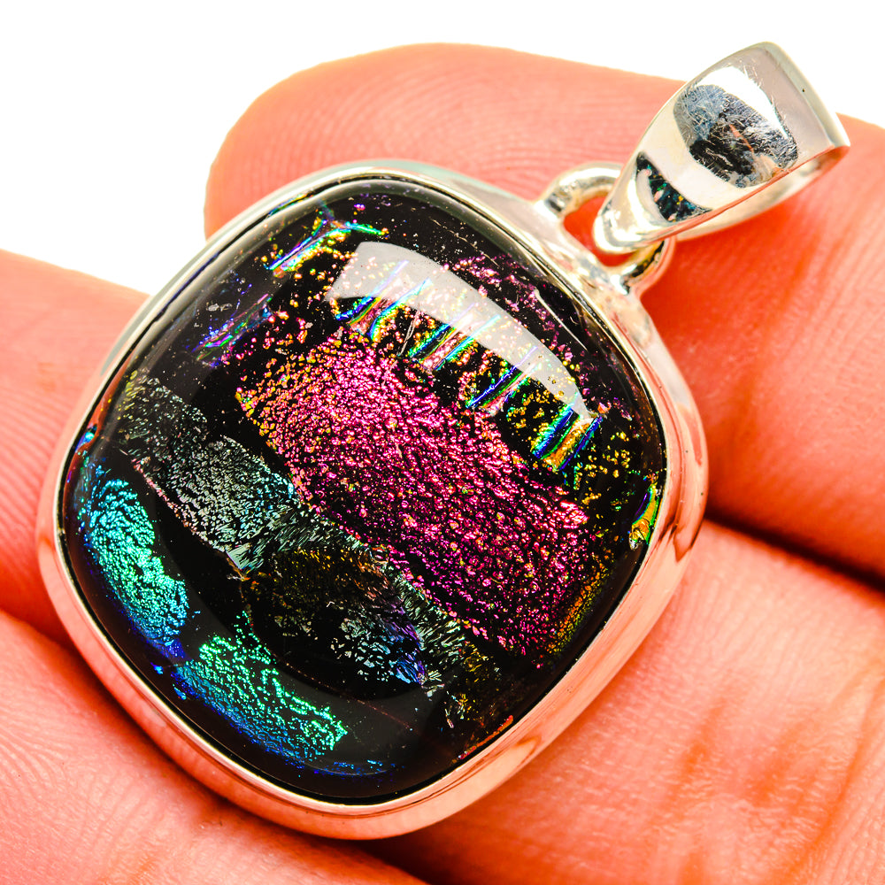 Dichroic Glass Pendants handcrafted by Ana Silver Co - PD9584