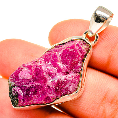 Ruby Zoisite Pendants handcrafted by Ana Silver Co - PD9597