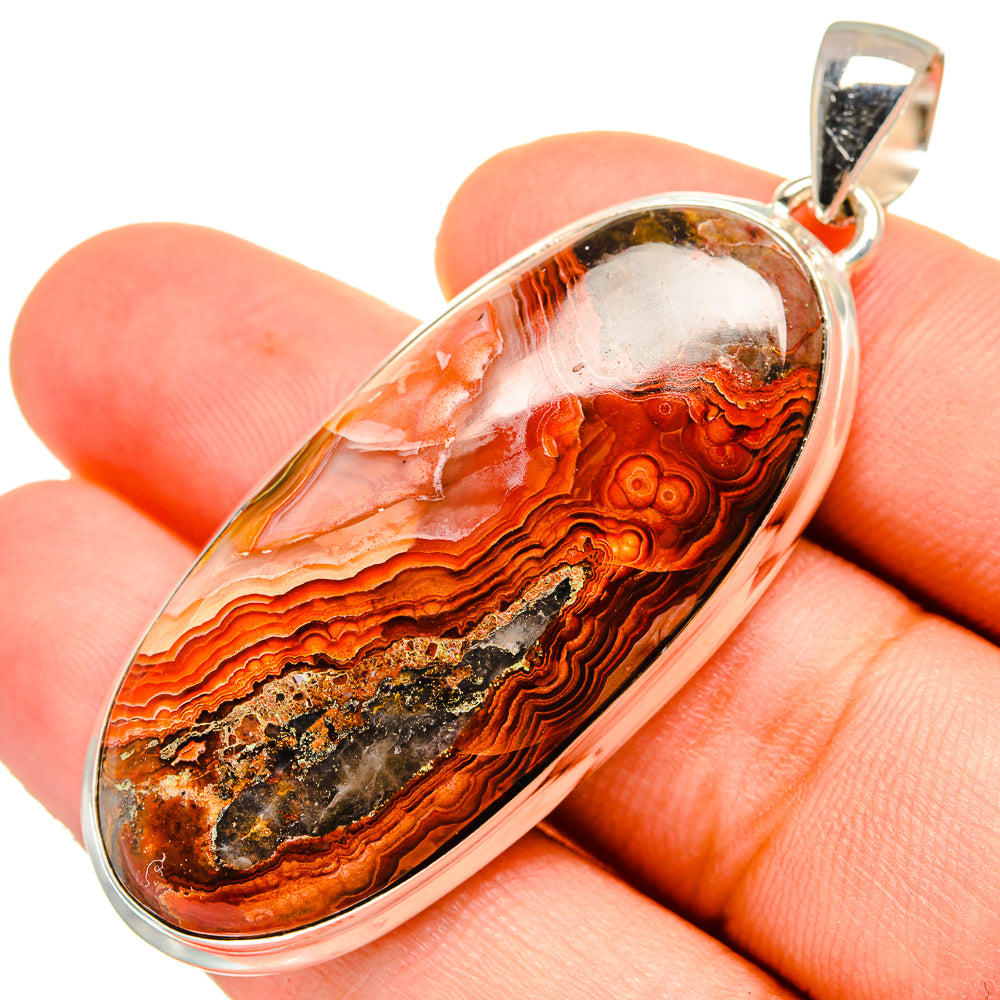 Moroccan Agate Pendants handcrafted by Ana Silver Co - PD9605