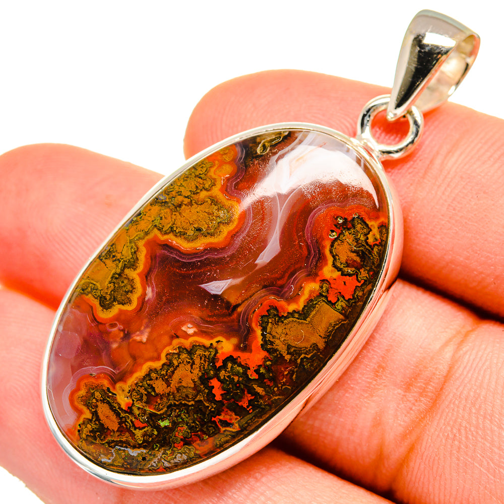 Moroccan Agate Pendants handcrafted by Ana Silver Co - PD9608