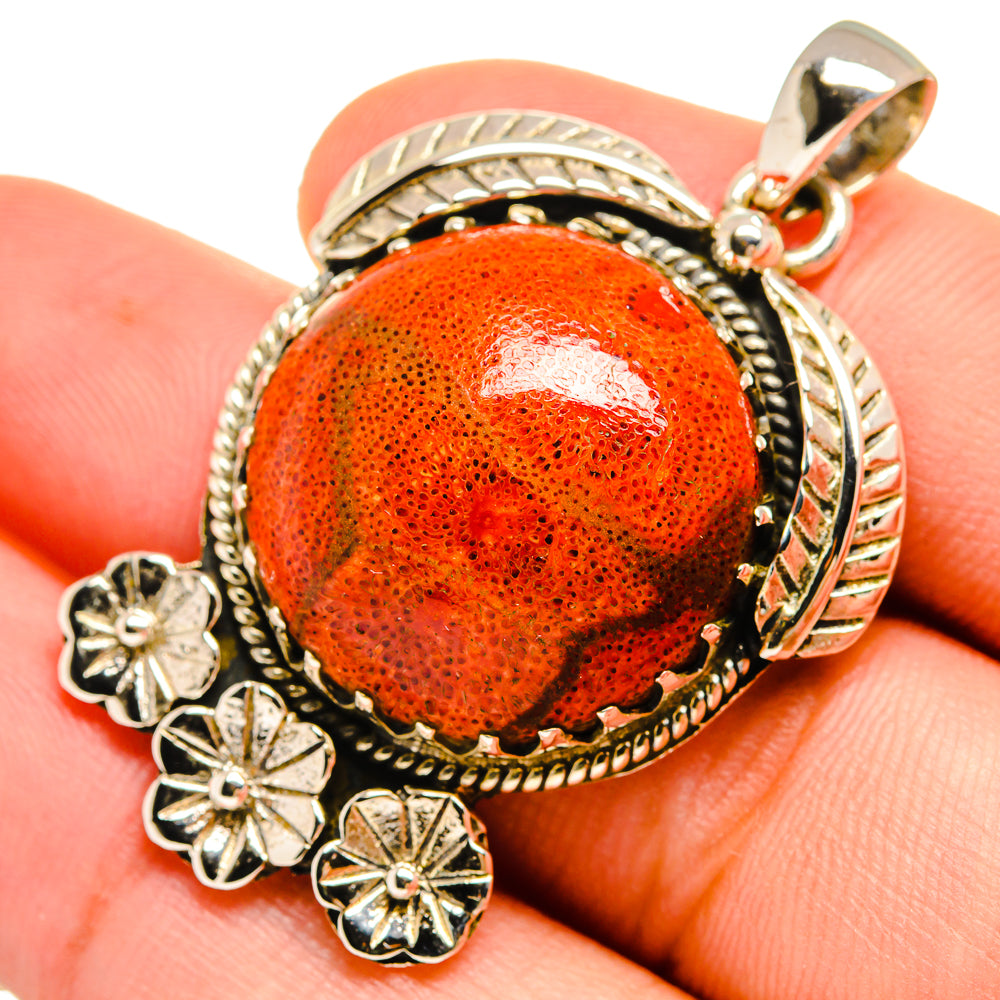 Sponge Coral Pendants handcrafted by Ana Silver Co - PD9611