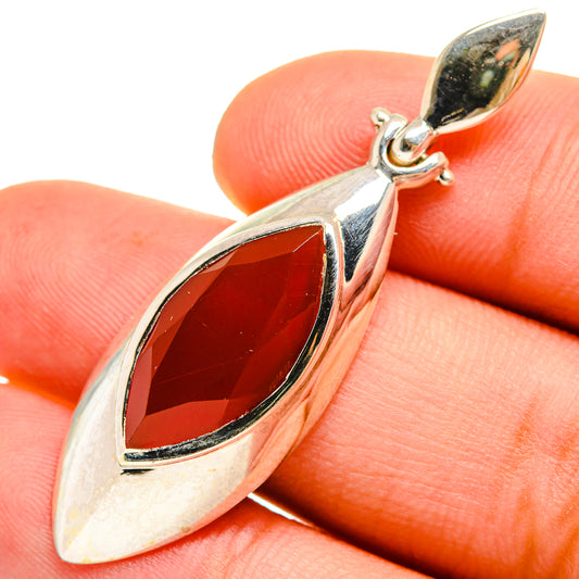 Red Onyx Pendants handcrafted by Ana Silver Co - PD9614