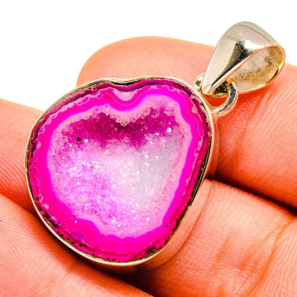 Purple Geode Slice Pendants handcrafted by Ana Silver Co - PD9618