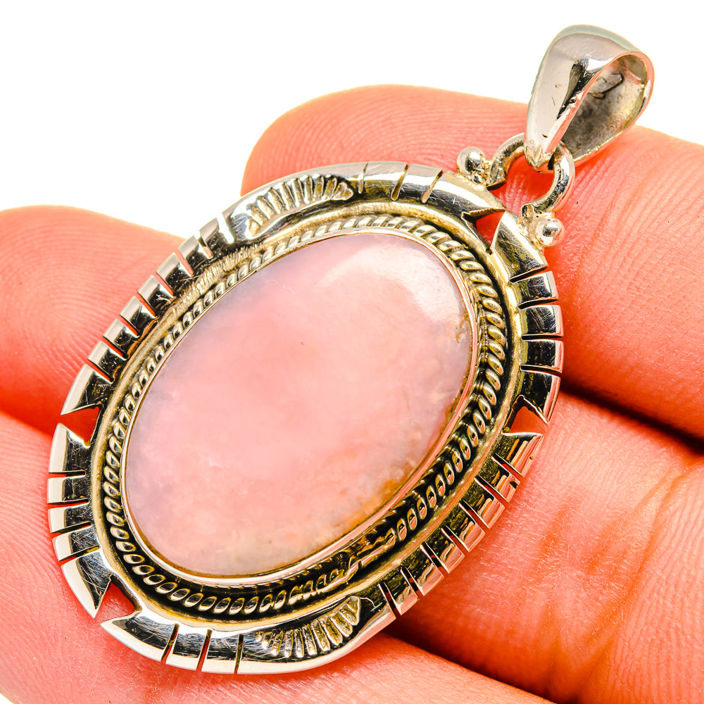 Pink Opal Pendants handcrafted by Ana Silver Co - PD9623