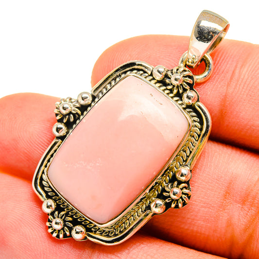 Pink Opal Pendants handcrafted by Ana Silver Co - PD9624