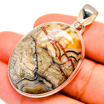 Laguna Lace Agate Pendants handcrafted by Ana Silver Co - PD9629