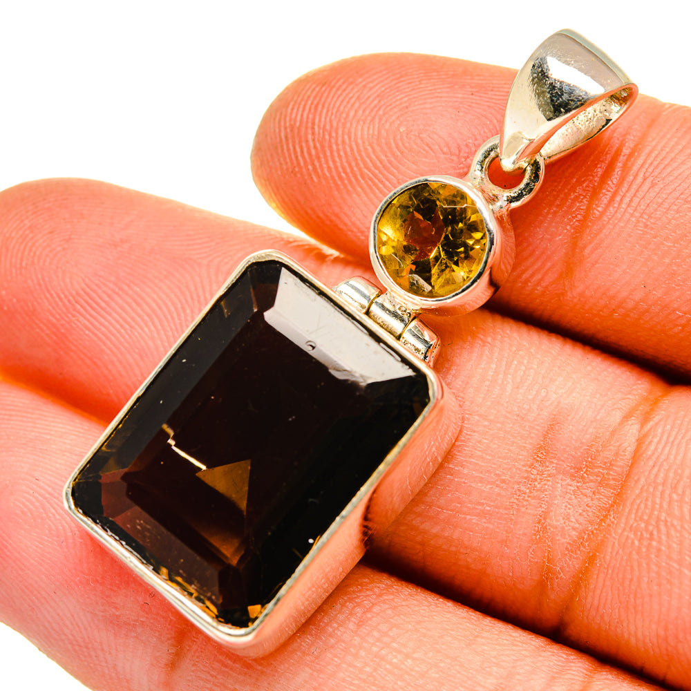 Smoky Quartz Pendants handcrafted by Ana Silver Co - PD9650