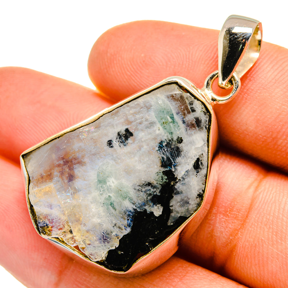 Rainbow Moonstone Pendants handcrafted by Ana Silver Co - PD9660
