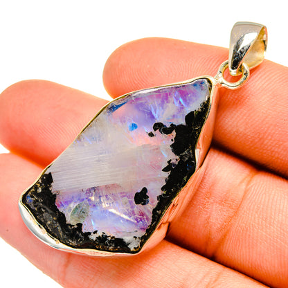Rainbow Moonstone Pendants handcrafted by Ana Silver Co - PD9661