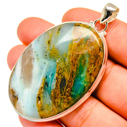 Peruvian Opal Pendants handcrafted by Ana Silver Co - PD9686