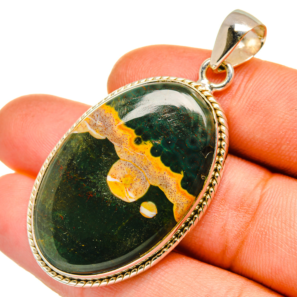 Ocean Jasper Pendants handcrafted by Ana Silver Co - PD9687