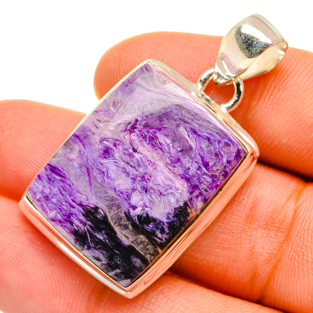 Charoite Pendants handcrafted by Ana Silver Co - PD9694