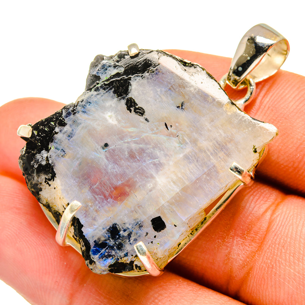 Rainbow Moonstone Pendants handcrafted by Ana Silver Co - PD9697