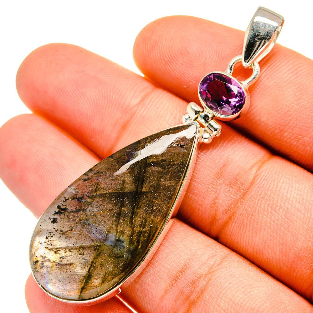 Labradorite Pendants handcrafted by Ana Silver Co - PD9698