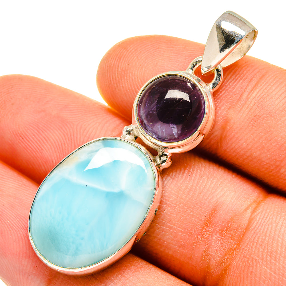 Larimar Pendants handcrafted by Ana Silver Co - PD9700