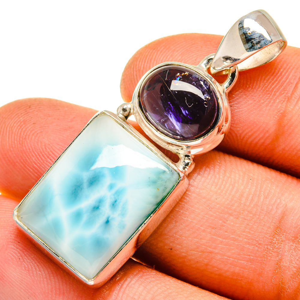 Larimar Pendants handcrafted by Ana Silver Co - PD9701