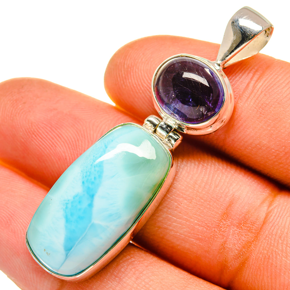 Larimar Pendants handcrafted by Ana Silver Co - PD9703