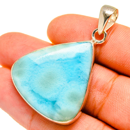 Larimar Pendants handcrafted by Ana Silver Co - PD9715