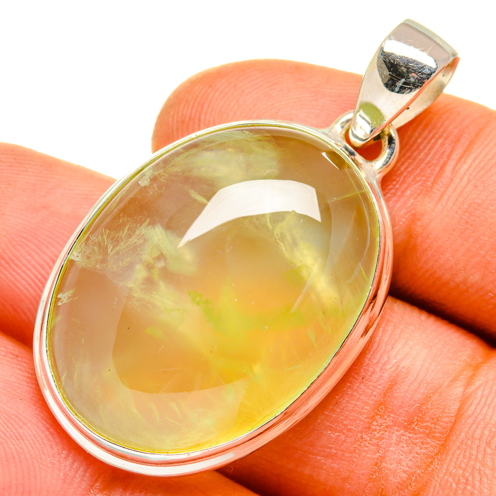 Prehnite Pendants handcrafted by Ana Silver Co - PD9717
